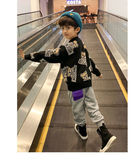 Embroidered children's sweater snowflake velvet thickened sweater Pullover Sweater sweater boy